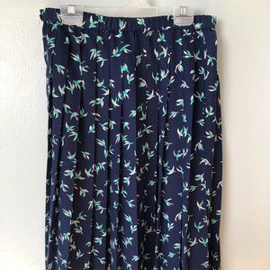 Forever 21 Blue Bird Design Skirt
